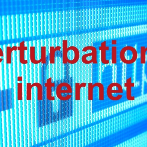 Perturbations sur le réseau internet