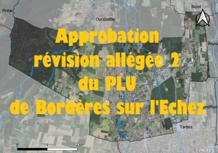 Approbation révision allégée 2 PLU Bordères sur l'Echez