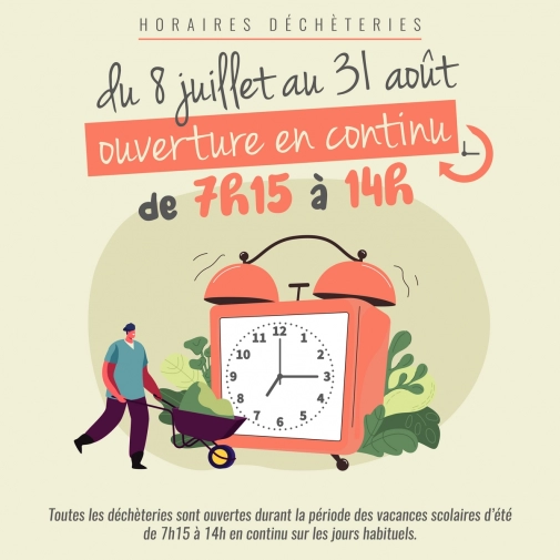 Modifications horaires déchetteries
