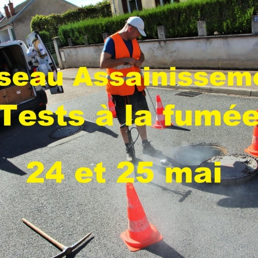 Tests à la fumée sur réseau assainissement