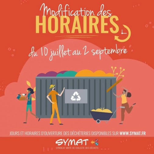 Horaires déchèteries