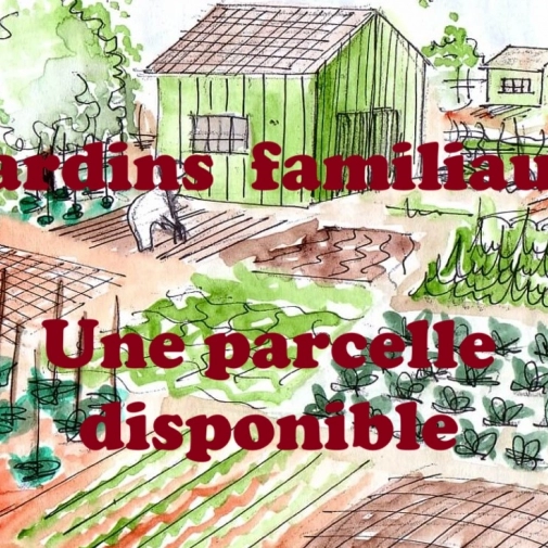 Parcelle disponible aux jardins familiaux