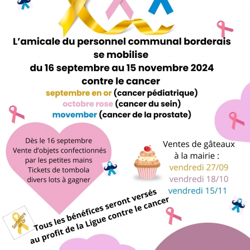 L'Amicale du personnel municipal se mobilise contre le cancer