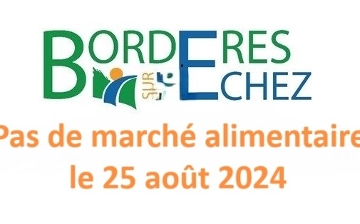 Marché alimentaire annulé