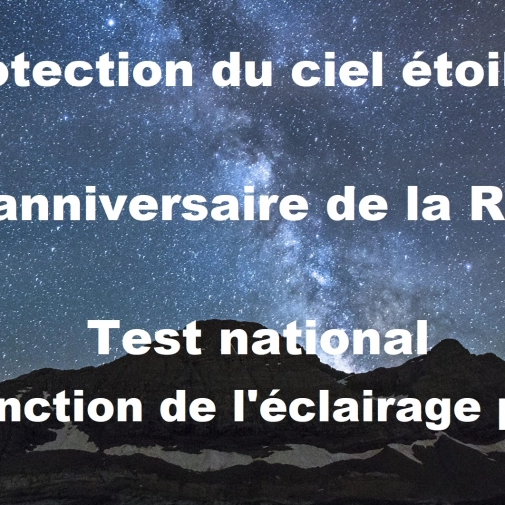 Test national d'extinction de l'éclairage public