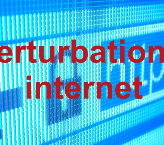 Perturbations sur le réseau internet